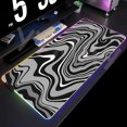 thumbnail image 3 of Alfombrilla de ratón RGB líquida para videojuegos, alfombrillas para jugador LED grandes, alfombrilla de escritorio para PC, alfombrilla luminosa para ratón, alfombrillas para teclado grande, alfombra, 3 of 5