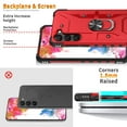 thumbnail image 3 of for Samsung Galaxy S25 Plus Case with Invisible Ring Stand, Military Grade Drop Protection Support Car Mount Holder, Heavy Duty Shockproof Phone Cover for Samsung Galaxy S25 Plus, Red, 3 of 8