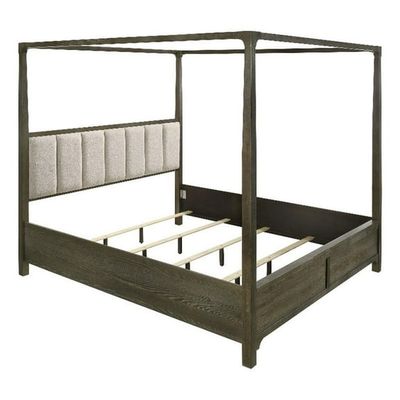 Gran Park California King Four Poster Canopy Bed Dark Cocoa
