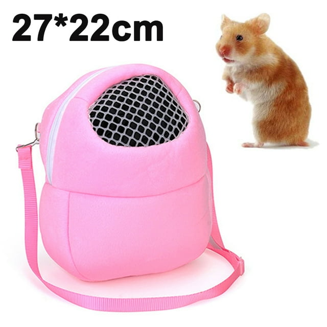 Bolsa de transporte para mascotas, hamsters, portátil, transpirable, con bandolera para mascotas pequeñas, erizos, azúcar, ardillas, conejos Xemadio 220901-6