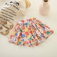 thumbnail image 3 of GYRATEDREAM Toddler Girls' Skorts Floral Tie Dye Pleated Skirt-Like Shorts Wide-Leg Flowy Skorts Kids Summer Clothes Kids Scooter Skirts for 110CM, 3 of 8