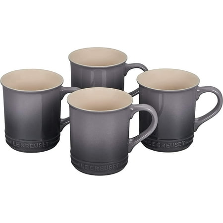 

zzzzhi Stoneware Set of 4 Mugs 14 oz. each Licorice