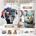thumbnail image 2 of Watercolor maple forest Print Laundry Basket  Storage Bin  Foldable Large Capacity Round Hamper for Bedroom Laundry Room Dorm, 2 of 9