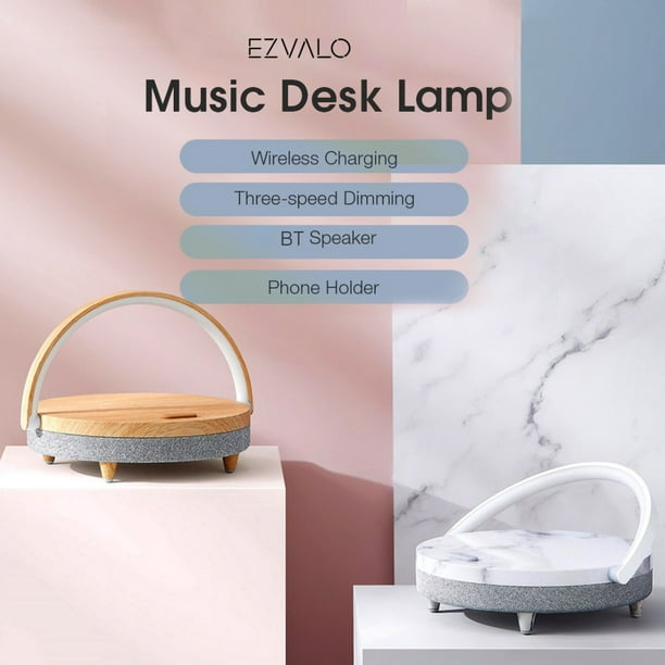 EZVALO Wireless Charging Music Desk Lamp Three-speed Dimming 5.0