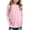 Light Pink, variant on WOYY Big Girls Long Sleeve T Shirt Solid Casual T-Shirt with Side Pocket, Sizes 7-8