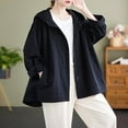 thumbnail image 2 of Rutainlusire Womens Fashion Comfy Loose Jackets HOODED JACKET, 2 of 5
