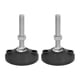 thumbnail image 1 of Pies niveladores de nailon, 2 piezas de rosca M16 para muebles, patas niveladoras para máquinas de alta resistencia, herrajes para muebles probados profesionalmente, 1 of 8