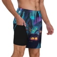 thumbnail image 2 of Balery Cute Fuzzy Fantasy Creatures Mens Swim Trunks Swim Shorts for Men Quick Dry Inseam Beach Shorts with Compression Liner Pocket-Large, 2 of 9