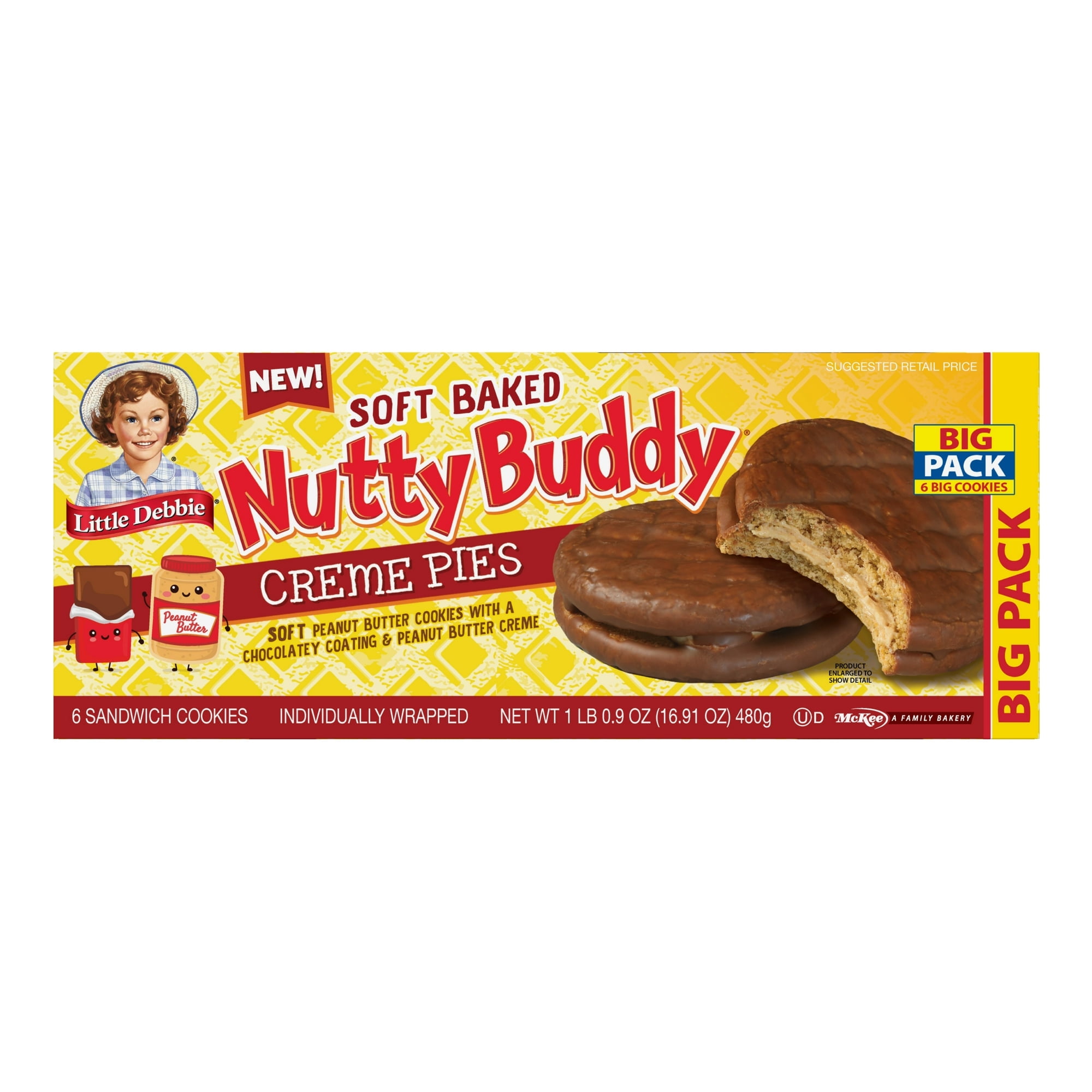 Little Debbie Big Pack Nutty Buddy Creme Pies- 4 packs