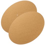 TITINICE 2Pcs Record Player Accessories Cork Turntable Mat for Improved Listening Experience