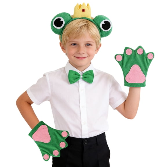 BRICH Headband Gloves Tie Outfits,3 Piece Dark Green3 One Size