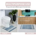 thumbnail image 4 of Home Weavers Gradation Rug Collection 100% Cotton Non-Slip Bathroom Rug Set Machine Washable Bathroom Rug-17"x24", Bath Rug- 21"x34", Blue Color 2 Piece Bath Rug set, 4 of 4