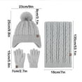 thumbnail image 3 of Horivan Winter Hat Scarf Gloves Set Touchscreen Gloves Soft Fleece Lined Ear Protection Outdoor Cold Weather Accessories, 3 of 7