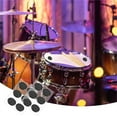 thumbnail image 4 of 48 PCS Drum Gel Pads, Moon Gel for Drums Dampeners Gels Drum Silencer Pads Soft Drum Dampeners Drum Dots for Drums Cymbals Control, Drum Damper Gel Pads Drum Muffler Drum (Black), 4 of 6