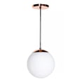 thumbnail image 1 of Esfera Vidrio Soplado Blanco Mate Luminario Colgante Maxxi, 1 of 2