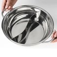 thumbnail image 2 of Stainless Steel Twin Divided Double Pot Hotpot Cooker Gas Stove Compatible Pot Home Kitchen Cookware Cooking Mandarin Duck Pot, 2 of 5