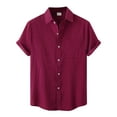 thumbnail image 2 of Men's Hawaiian Shirt Button Down Short Sleeve Shirts for Men Blouse, 2 of 7
