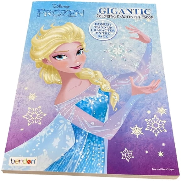Disney's Frozen Elsa 192p Gigantic Coloring Book w Stand Up Character on Back