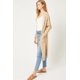 thumbnail image 1 of Love Tree Talla Chica/S Cardigan Ligero Liso Largo Abertura Lateral Sueter color Avena Love Tree 9187WHAVC, 1 of 2