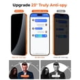 thumbnail image 3 of Protector de Pantalla MRGLAS TOP 9H+ Vidrio 2+2 Paquetes iPhone 17 Pro Max, 3 of 9