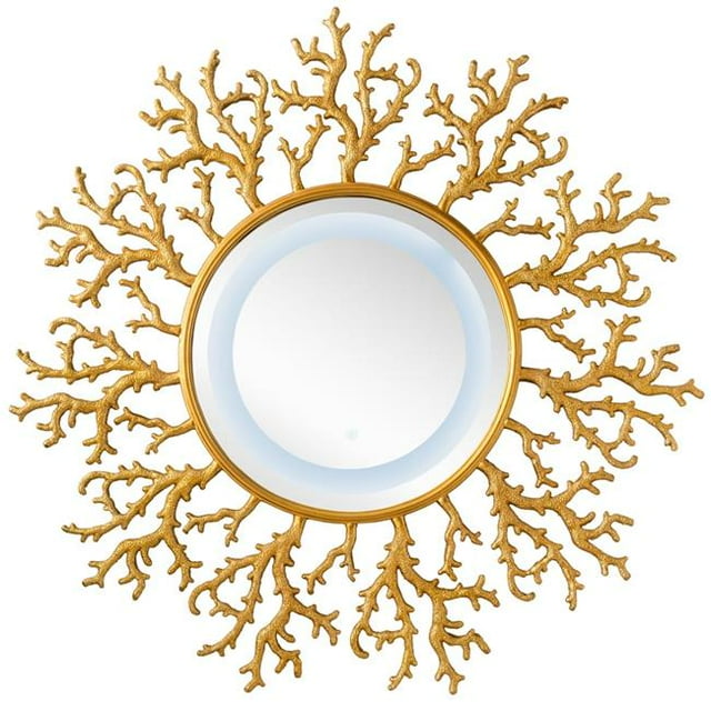 James Martin Furniture 905-M42-RGD 42 in. Coral Reef Mirror, Radiant Gold