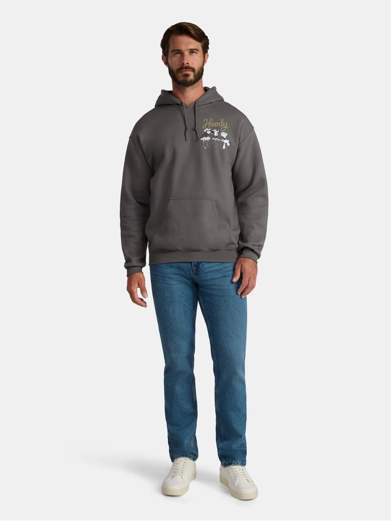 Disney Mickey Mouse Men's and Big Men's Wild Crew Graphic Fleece Disney Mickey Mouse Men's and Big Men's Wild Crew Graphic Fleece