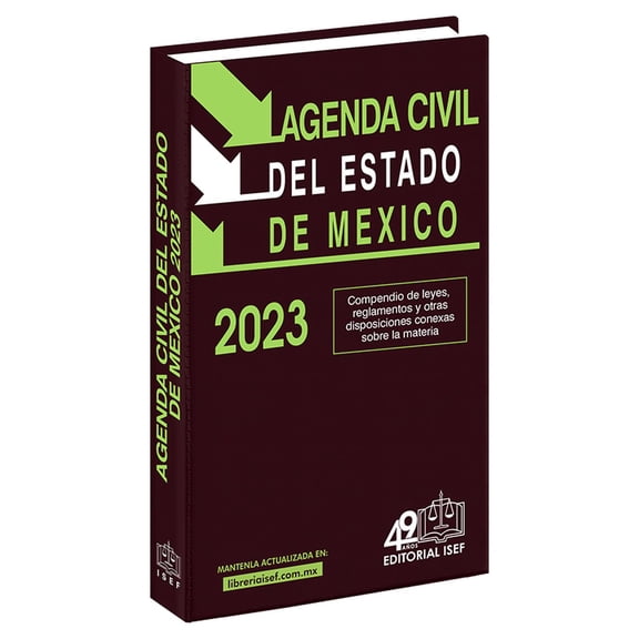 Agenda Civil del Estado de México 2023 Ediciones Fiscales Isef 9786075413709