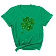 thumbnail image 3 of VBTAPA St Patricks Day Shirt Women Lucky Four-Leaf Clover Cute T-Shirts Green Shamrock Paddy's Day Graphic Tees Irish Holiday Party Tops Green M, 3 of 6