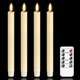 thumbnail image 1 of Velas cónicas LED sin llama de Mavandes, 2 x 24,5 cm, control remoto, paquete de 4, 1 of 6