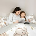 thumbnail image 5 of Feelyou Cute Cartoon Elephant Bedding Comforter Set, Kawaii Animal Twin Comforter Sets, Teens Kids Boys Girls Reversible Bedding Set, Ultra Soft Bedroom Decor, 2 Pieces, 5 of 8