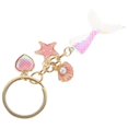 thumbnail image 4 of Mermaid Stuff Little Mermaid Keychain Creative Keychain Charm Everyday Use Metal Fish Tail Shape Simple And Smooth 5Pcs, 4 of 5