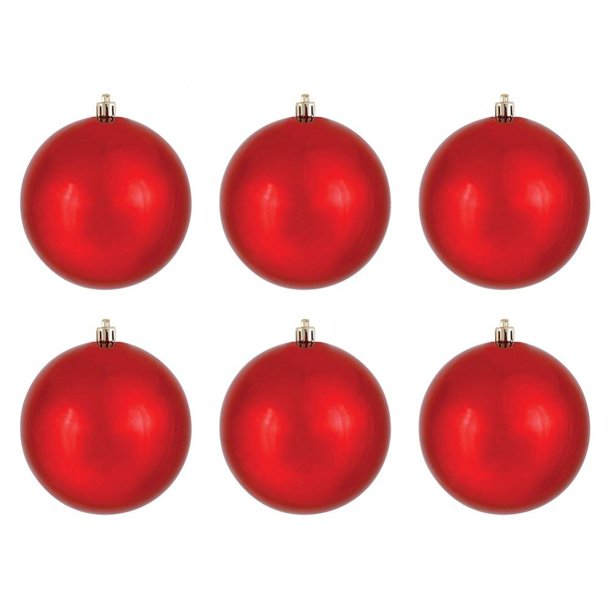 Topumt 6Pcs Christmas Balls Ornaments for Xmas Tree,Shatterproof