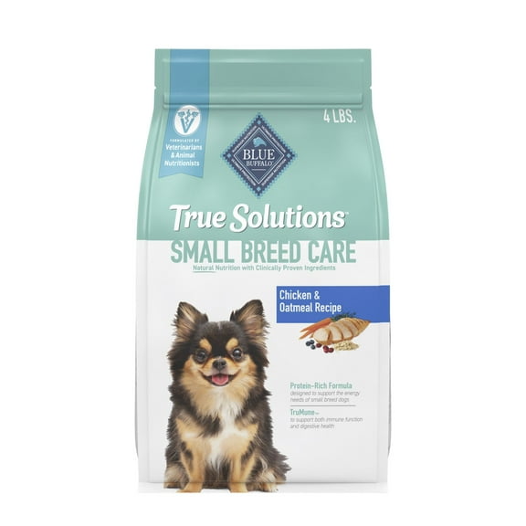 Blue Buffalo True Solutions Small & Mighty Small Breed Dry Dog Food, Chicken, 4-lb. Bag