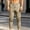 Khaki, variant on Men's Drawstring Waist Corduroy Jogger Pants with Vertical Lines Loose Retro Cut Trousers, Classic Fit for Street Looks Daily Outings Khaki L