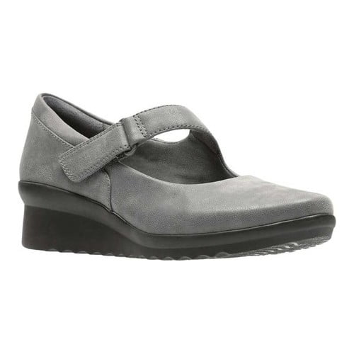 clarks women's caddell yale wedge pump