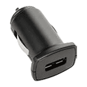 KEY Car Charger (DC ONLY)  2.4A Single DC ONLY Black