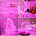 thumbnail image 5 of Battery Operated Fairy Lights with Remote, 33FT 100 LED Twinkle Lights Timer Waterproof 8 Modes Outdoor Firefly Starry String Lights for Bedroom Christmas Wedding Party Home Decor, Pink, 5 of 14