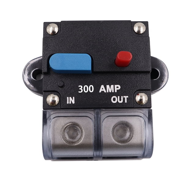 Disyuntor de plástico para automóvil, protección contra sobrecarga desmontable profesional, fusible de caja de sonido Manual de alta Vehículos, repuestos y accesorios Mis Botón Azul 300A Speravity VI015759-08