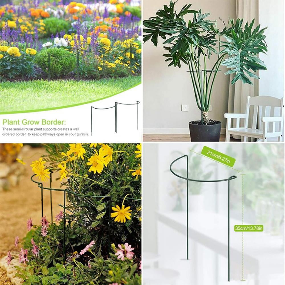 Details about   Beautiful Plant Support Stand Flowers Support Ring  Metal Plant Support Stakes 