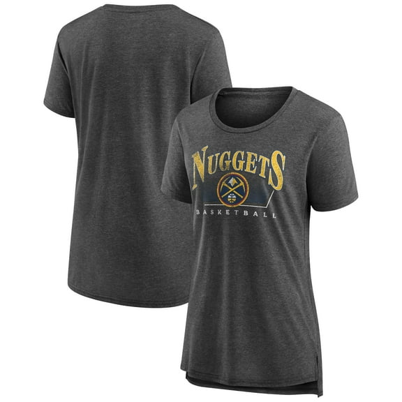 Women's Gray Denver Nuggets Selection Tri-Blend T-Shirt