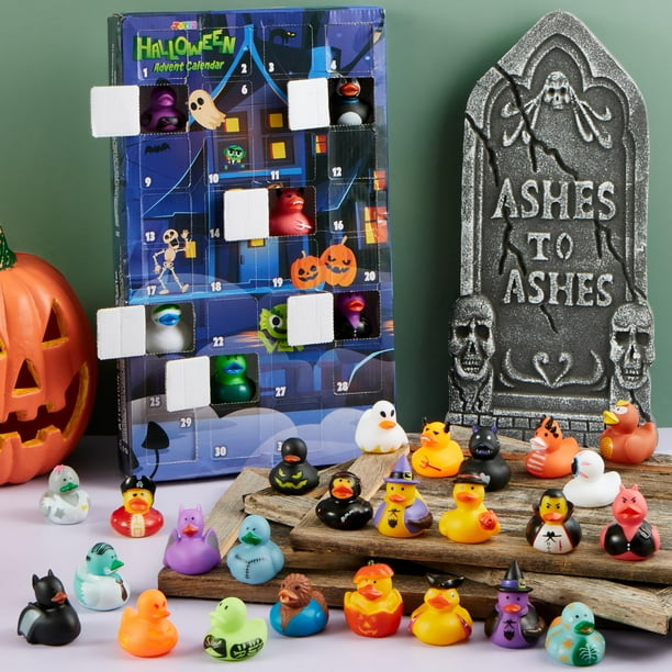 Calendario De Adviento De Halloween Para Niños - 34 Juguetes De Cuenta Regresiva Del 22 Al 31 De Octubre, Sorpresas De Araña, Fantasma Y Más
