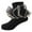Black, variant on TOOYOU Girls Socks Toddler Girl Socks With Big Ruffle Lace Frilly Turn Dress Socks Size 6-8 Years