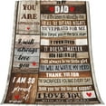 thumbnail image 4 of Birthday Gifts for Dad from Daughter - 50''''x60'''' Soft Cozy Flannel Throw Blanket for Christmas, Happy Birthday, 4 of 6