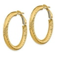 thumbnail image 2 of 14K Yellow Gold Earring Hoop Women'S Diamond-Cut 34 mm 33.6, 2 of 3