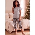 thumbnail image 5 of Dreams & Co. Plus Size Woven Sleep Capri Pant, 5 of 5