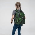 thumbnail image 5 of Xecao Lush Foliage Green Plant print Backpack For women men Aesthetic Lightweight Travel Daypack Simple Cute Backpack For Bookbag, 5 of 5