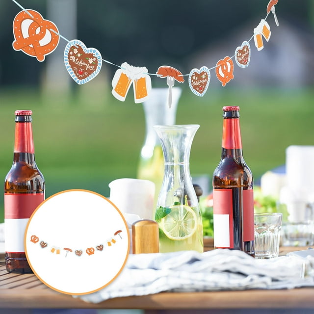 unbranded Oktoberfest Para Fiesta Banner Colgante Multicolor Para En Interiores Y Exteriores
