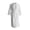 White, variant on OFFIGAM Unisex White Lightweight Dressing Gown Quick Dry Bath Robe 45.3×18.9×0.1in