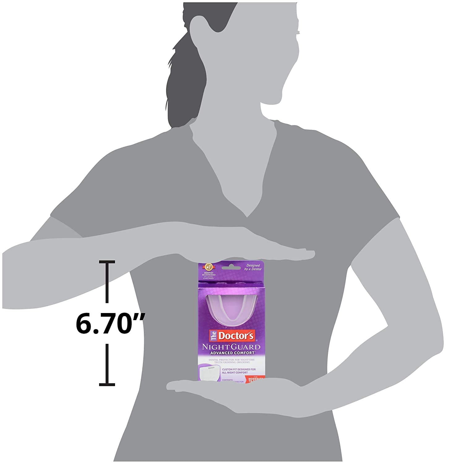 "The Doctors NightGuard Advanced Comfort Dental Protector for Teeth Grinding, by Doctors"