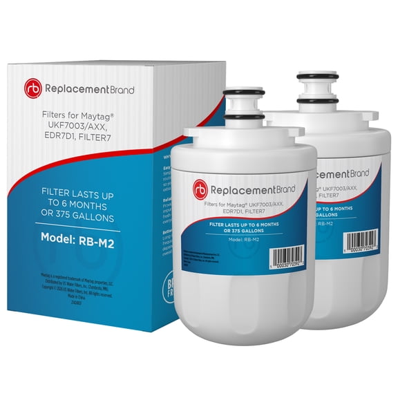 ReplacementBrand UKF7003 Comparable Replacement for Maytag UKF7003 EDR7D1 Refrigerator Water Filter 2 Pack